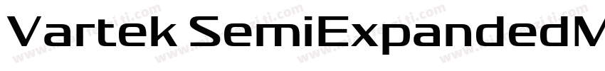 Vartek SemiExpandedMedium Regular字体转换